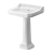 Signature Aphrodite Basin and Full Pedestal 600mm Wide - 1 Tap Hole