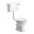 Signature Aphrodite Traditional Low Level Toilet with Brushed Brass Fittings (inc Soft Close Seat) | Thumbnail Image