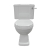 Signature Aphrodite Comfort Height Close Coupled Toilet with Lever Cistern - White Satin Soft Close Seat | Thumbnail Image