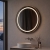 Signature Ava Round Front-Lit LED Bathroom Mirror with Demister Pad 600mm Diameter - Brushed Bronze | Thumbnail Image