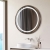 Signature Ava Round Front-Lit LED Bathroom Mirror with Demister Pad 600mm Diameter - Brushed Bronze | Thumbnail Image