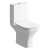 Signature Aztec Rimless Comfort Height Close Coupled Toilet with Push Button Cistern - Slim Soft Close Seat