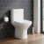 Signature Aztec Rimless Comfort Height Open Back Close Coupled Toilet (inc Soft Close Seat) | Thumbnail Image