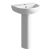 Signature Babylon Open Back Bathroom Suite Close Coupled Toilet and Basin 500mm - 1 Tap Hole