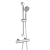 Signature Balance Cool-Touch Thermostatic Bar Mixer Shower with Adjustable Shower Riser Kit - Chrome | Thumbnail Image