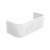 Signature Hera Supercast D-Shaped Back to Wall Bath 1700mm x 750mm (inc Panel)
