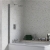 Signature Single Square Hinged Bath Screen 1400mm High x 800mm Wide | Thumbnail Image