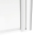 Signature Single Square Hinged Bath Screen 1400mm High x 800mm Wide - Chrome