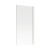 Signature Single Square Hinged Bath Screen 1500mm High x 800mm Wide - 6mm Glass