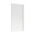 Signature Single Square Hinged Bath Screen with Rail 1500mm High x 800mm Wide - 6mm Glass