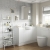 Signature Bergen 2-Door Mirrored Bathroom Cabinet 500mm Wide - White Gloss