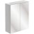 Signature Bergen 2-Door Mirrored Bathroom Cabinet 600mm Wide - White Gloss