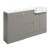 Signature Bergen RH 3-Drawer and 2-Door Combination Unit with Basin 1542mm Wide - Pearl Grey Gloss | Thumbnail Image