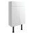 Signature Bergen Floor Standing 2-Door Vanity Unit 500mm Wide - White Gloss