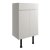 Signature Bergen Floor Standing 2-Door Vanity Unit 500mm Wide - Pearl Grey Gloss