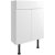 Signature Bergen Floor Standing 2-Door Slim Vanity Unit 600mm Wide - White Gloss