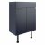 Signature Bergen Floor Standing 2-Door Vanity Unit 600mm Wide - Matt Indigo Blue