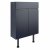 Signature Bergen Floor Standing 2-Door Slim Vanity Unit 600mm Wide - Matt Indigo Blue