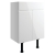 Signature Bergen Floor Standing 2-Door Vanity Unit 600mm Wide - White Gloss