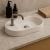 Signature Carmen Sit-On Countertop Basin 380mm Wide 1 Tap Hole - White