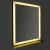 Signature Cleo LED Bathroom Mirror with Demister Pad 800mm H x 600mm W - Black