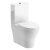Signature Como Rimless Back to Wall Close Coupled Toilet with Push Button Cistern - Soft Close Seat