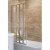 Signature Contract Four Folding Silver Framed Bath Screen 1400mm H x 730mm W - 4mm Glass