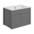 Signature Copenhagen Wall Hung 1-Drawer Vanity Unit with Basin 605mm Wide - Grey Ash