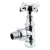 Signature Crosshead Angled Radiator Valves (Pair) - Chrome | Thumbnail Image