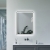Signature Daisy Front-Lit LED Bathroom Mirror with Demister Pad 800mm H x 600mm W - Matt Black | Thumbnail Image