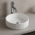 Signature Deco Round Countertop Basin 400mm Wide 0 Tap Hole - White