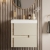 Signature Diversity Wall Hung 2-Drawer Vanity Unit with Basin 615mm Wide - Matt Cotton/Oak Effect
