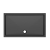 Signature Dusk Matt Black 40mm Rectangular Shower Tray (inc Black Waste)
