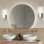 Signature Enzo Round Back-Lit LED Bathroom Mirror with Demister Pad 500mm H x 600mm W