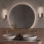 Signature Enzo Round Back-Lit LED Bathroom Mirror with Demister Pad 500mm H x 600mm W | Thumbnail Image
