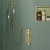 Signature Eternal Traditional Slide Rail Shower Kit - Brushed Brass