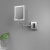 Signature Evelyn Square LED Cosmetic Bathroom Mirror 200mm H x 200mm W - Chrome | Thumbnail Image