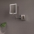 Signature Evelyn Square LED Cosmetic Bathroom Mirror 200mm H x 200mm W - Chrome | Thumbnail Image