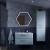 Signature Fabio Hexagonal LED Bathroom Mirror with Demister Pad 693mm H x 785mm W