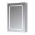 Signature Florence 1-Door LED Mirrored Bathroom Cabinet with Demister Pad 700mm H x 500mm W