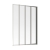 Signature Framed Four Folding Square Bath Screen 1400mm High x 800mm Wide - 4mm Glass