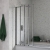 Signature Framed Four Folding Square Bath Screen 1400mm High x 800mm Wide - 4mm Glass