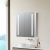 Signature Freya 2-Door LED Mirrored Bathroom Cabinet with Demister Pad 700mm H x 600mm W