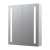 Signature Freya 2-Door LED Mirrored Bathroom Cabinet with Demister Pad 700mm H x 600mm W