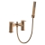 Signature Glide Bath Shower Mixer Tap with Shower Kit and Bracket - Brushed Bronze