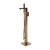 Signature Glide Freestanding Bath Shower Mixer Tap with Shower Kit - Brushed Bronze
