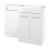 Signature Gothenburg RH Combination Unit with Polymarble Basin 1100mm Wide - White Gloss | Thumbnail Image