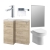 Signature Gothenburg Bathroom Suite with LH Combination Unit 900mm Wide - Oak