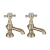 Signature Greenwich Basin Taps Pair Pillar Mounted - Brushed Brass
