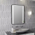 Signature Harper Front-Lit LED Bathroom Mirror with Demister Pad 700mm H x 500mm W - Black